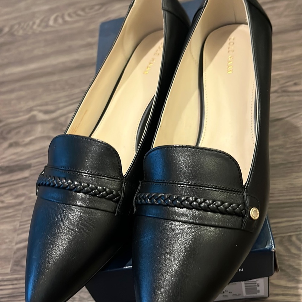 Cole Haan Marble Skimmer Black Flats